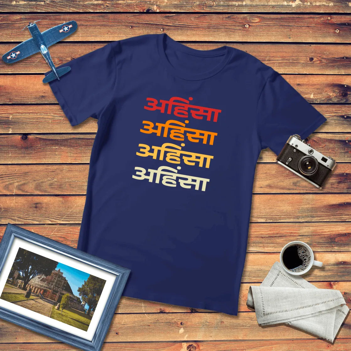 Ahimsa Sanskrit Regular Fit T-Shirt