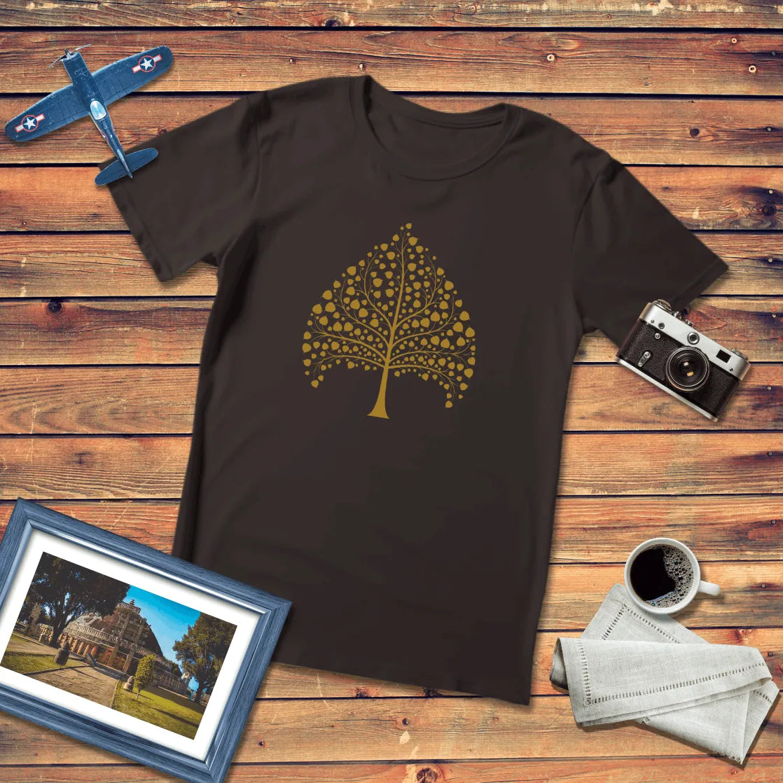 Golden Bodhi Tree Regular Fit T-Shirt