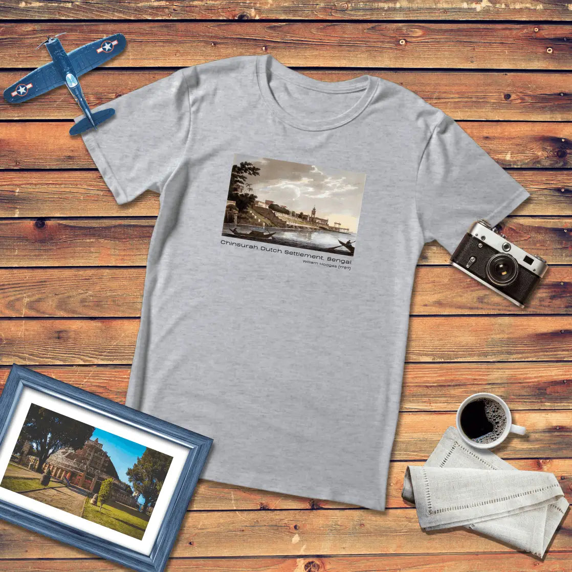 Chinsura by William Hodges Art T-Shirt Light Edition (Premium Fit)