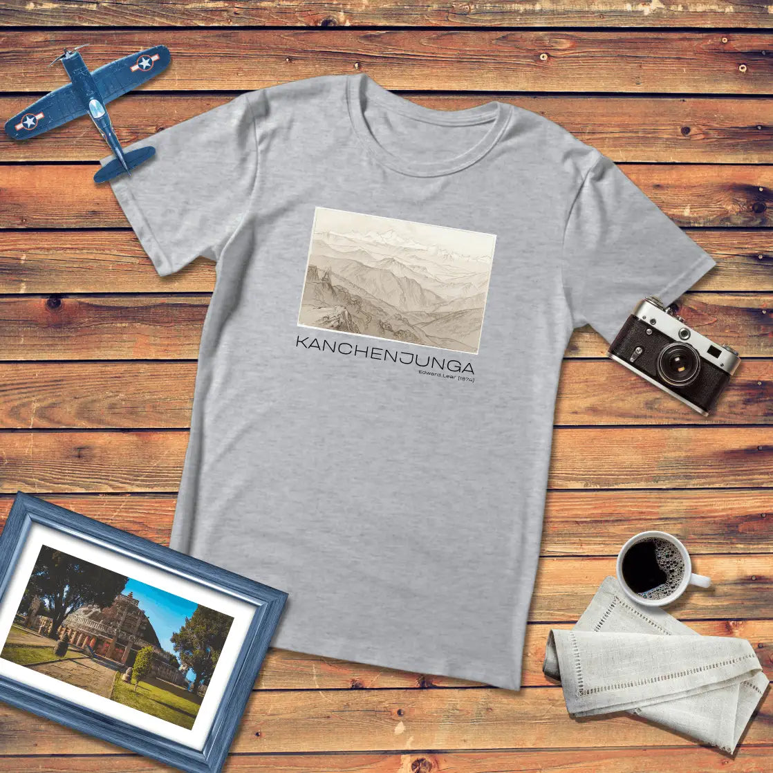 Kanchenjunga by Edward Lear Art T-Shirt Light Edition (Premium Fit)