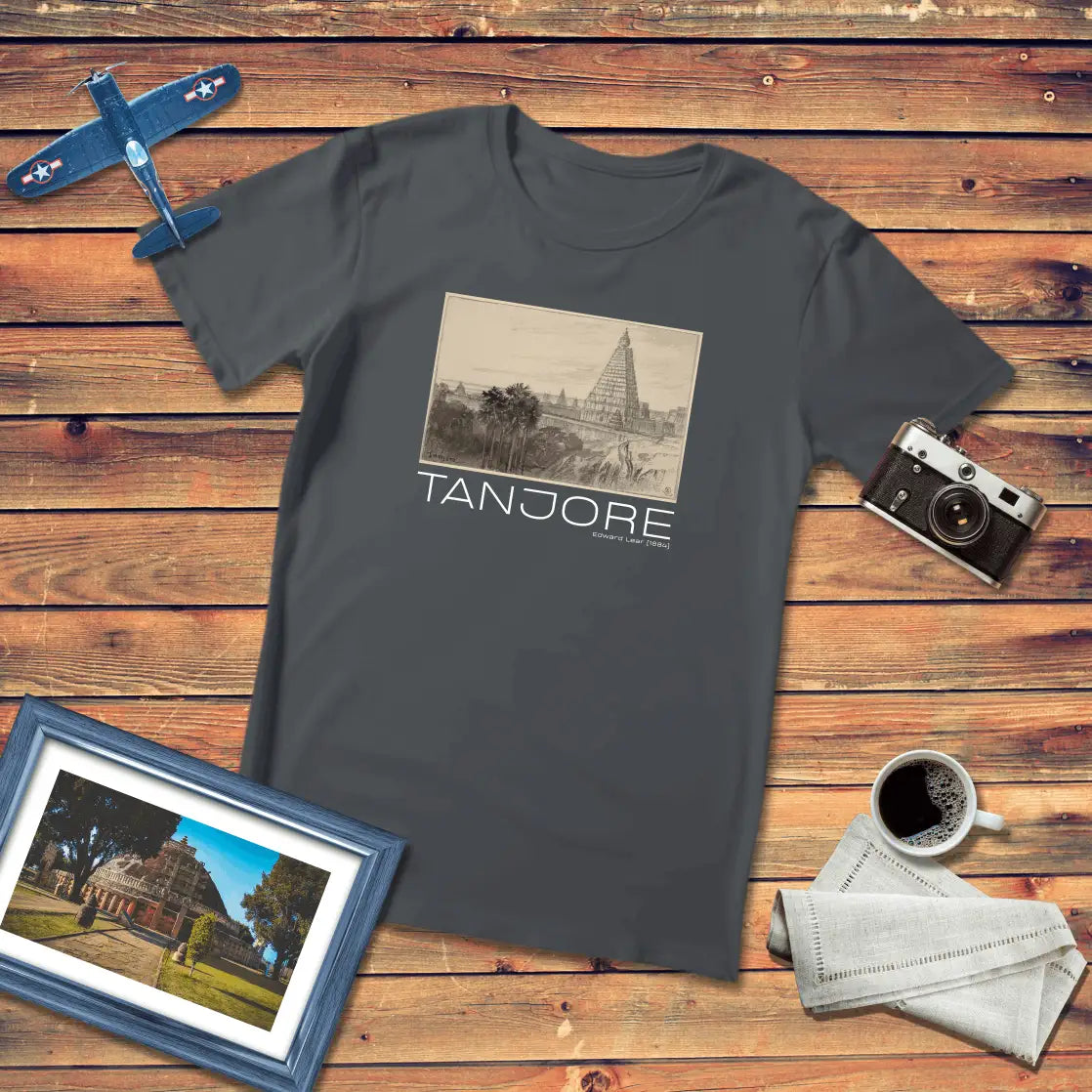 Tanjore by Edward Lear Art T-Shirt Dark Edition (Premium Fit)