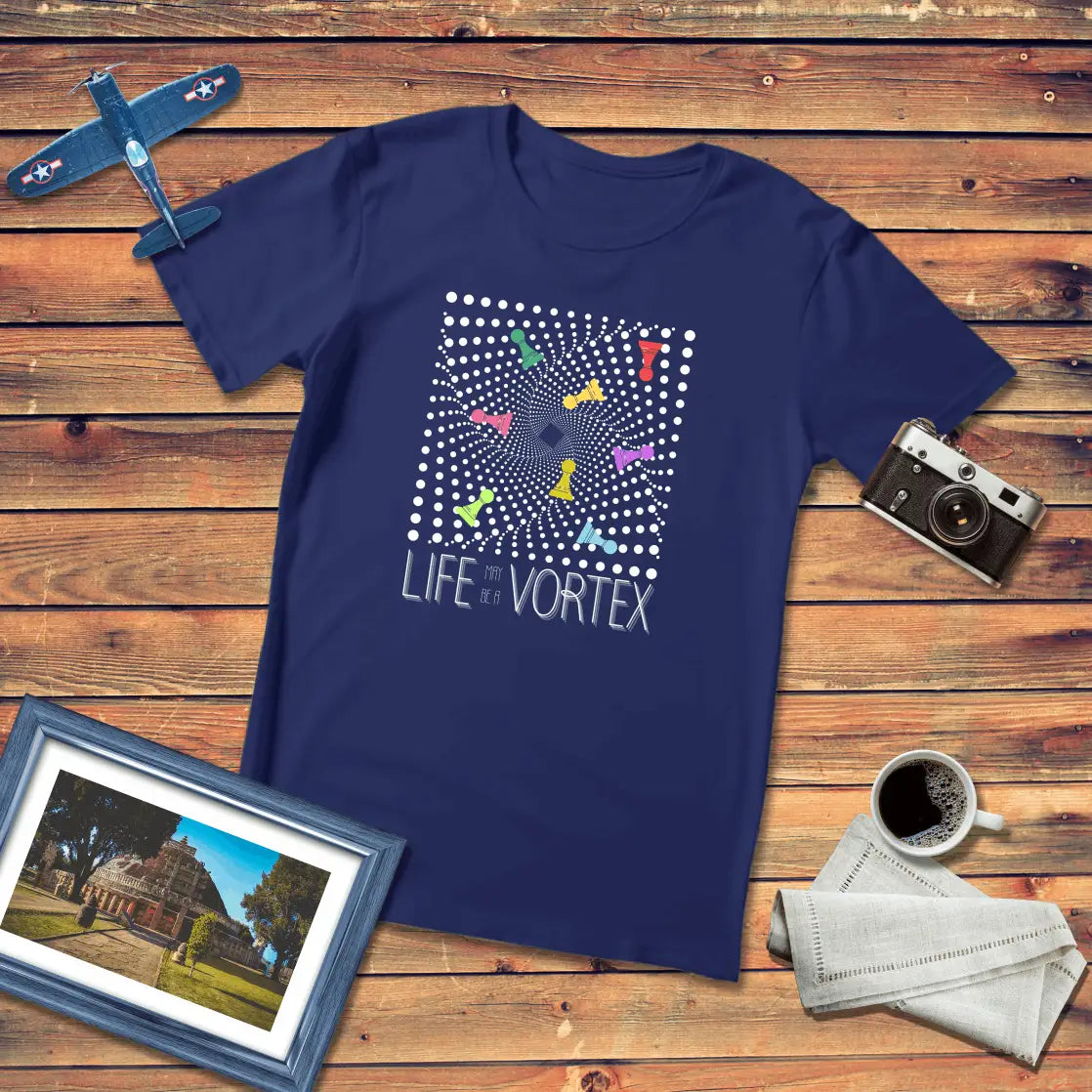 Life May Be A Vortex Chess Philosophy Premium Fit T-Shirt Light Edition