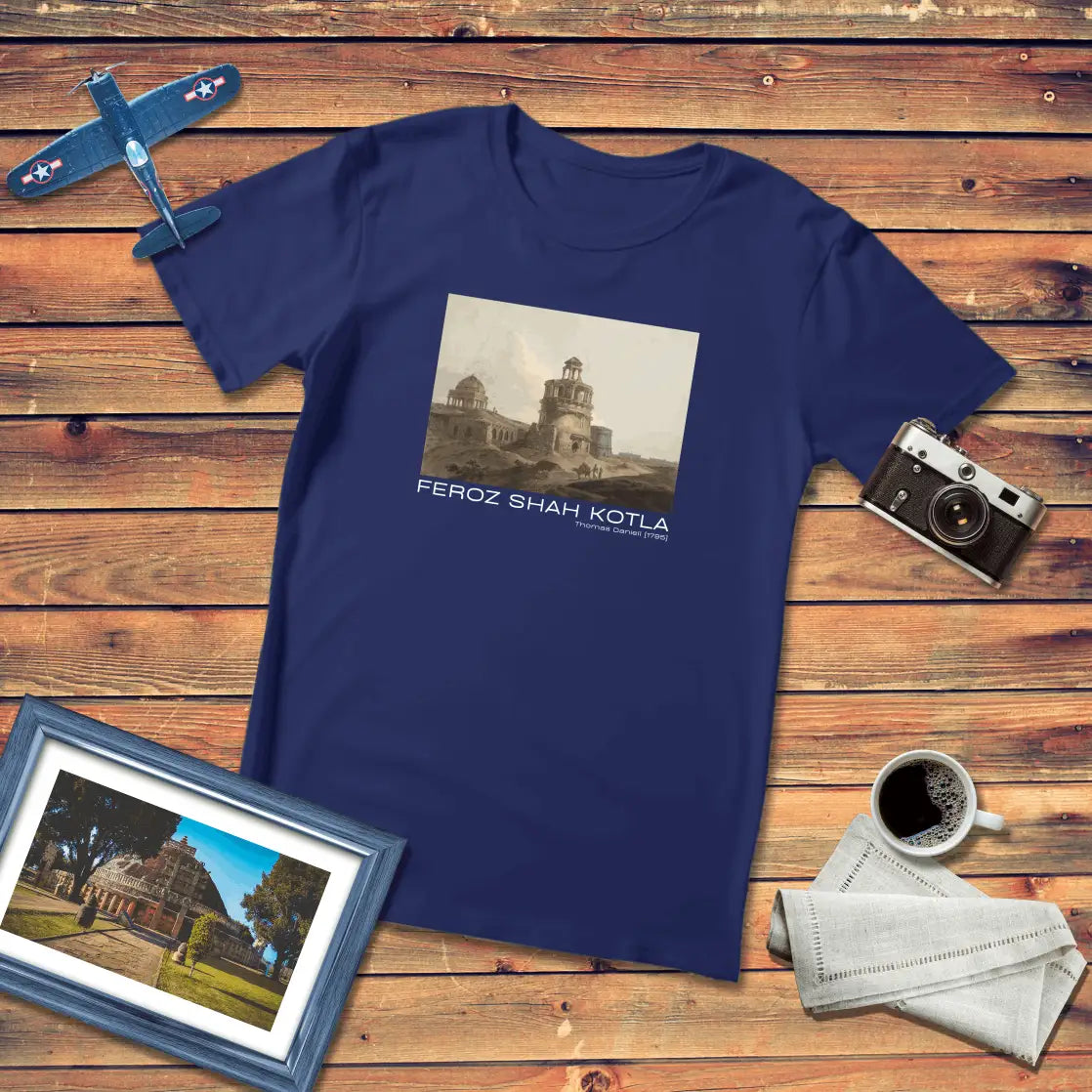 Firoze Shah Kotla Art T-Shirt Dark Edition (Premium Fit)