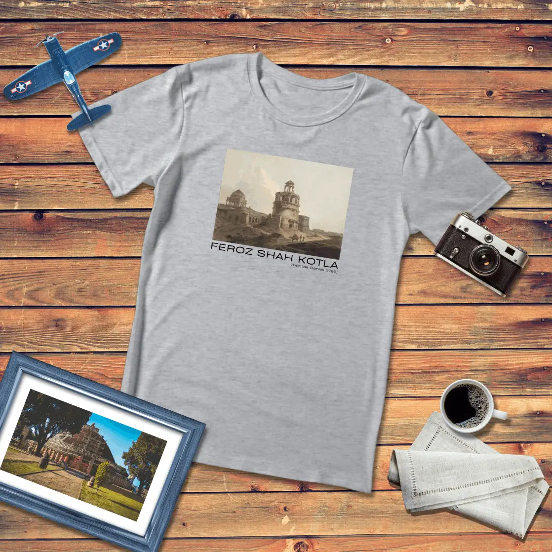 Firoze Shah Kotla Art T-Shirt Light Edition (Premium Fit)