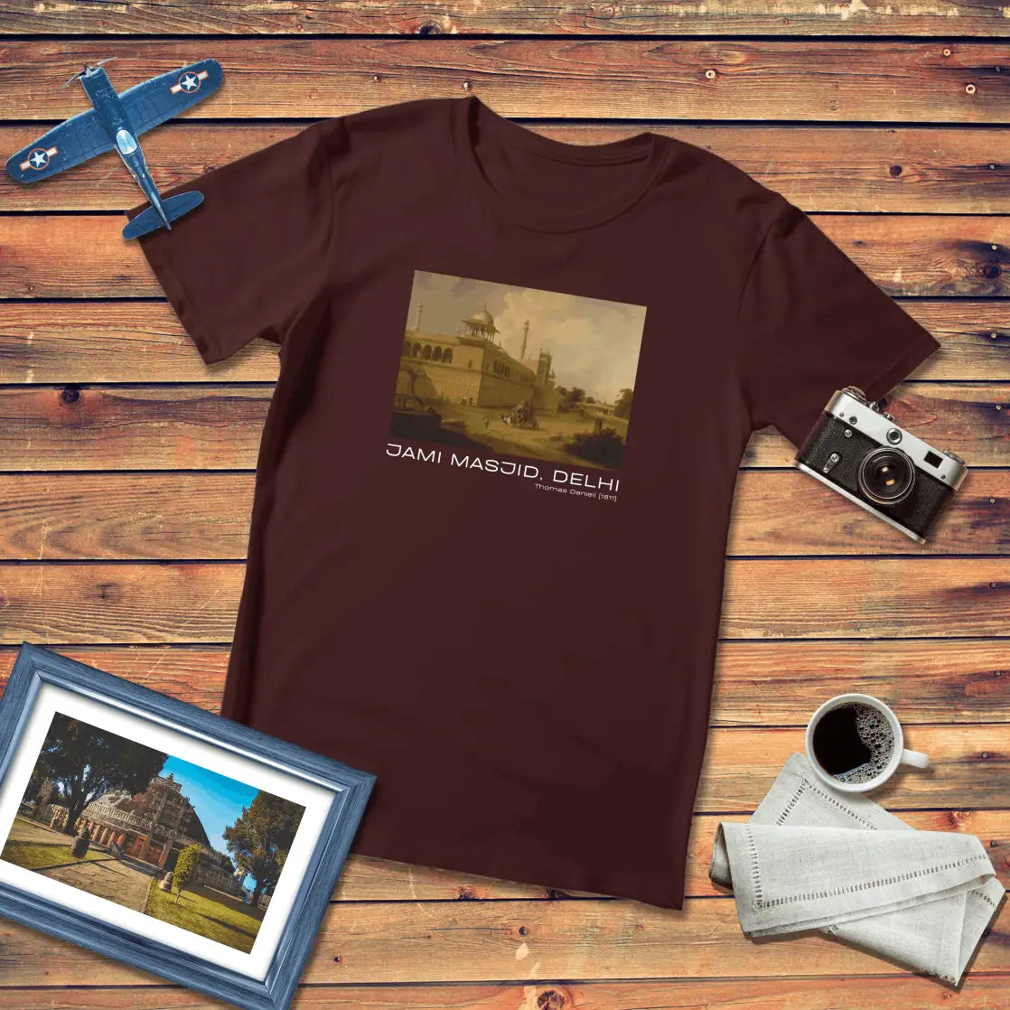 Jami Masjid Delhi Art T-Shirt Dark Edition (Premium Fit)