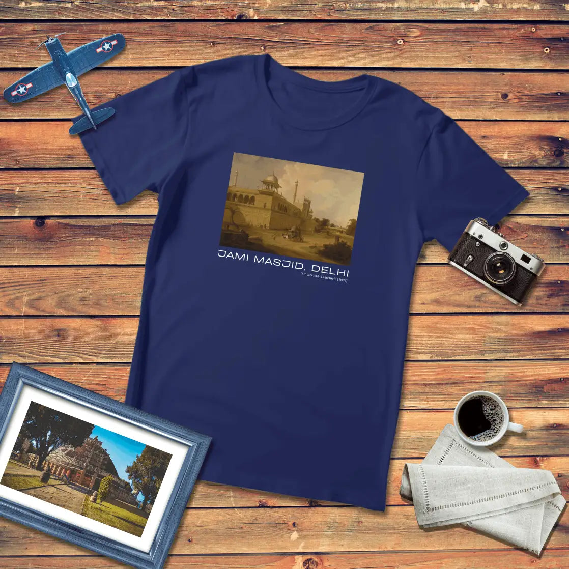 Jami Masjid Delhi Art T-Shirt Dark Edition (Premium Fit)