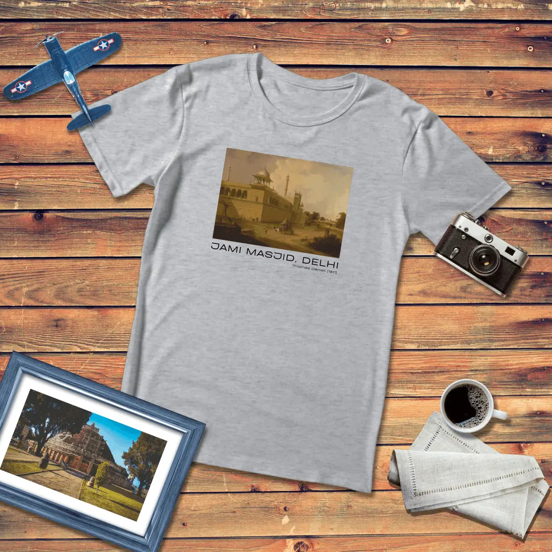 Jami Masjid Delhi Art T-Shirt Light Edition (Premium Fit)