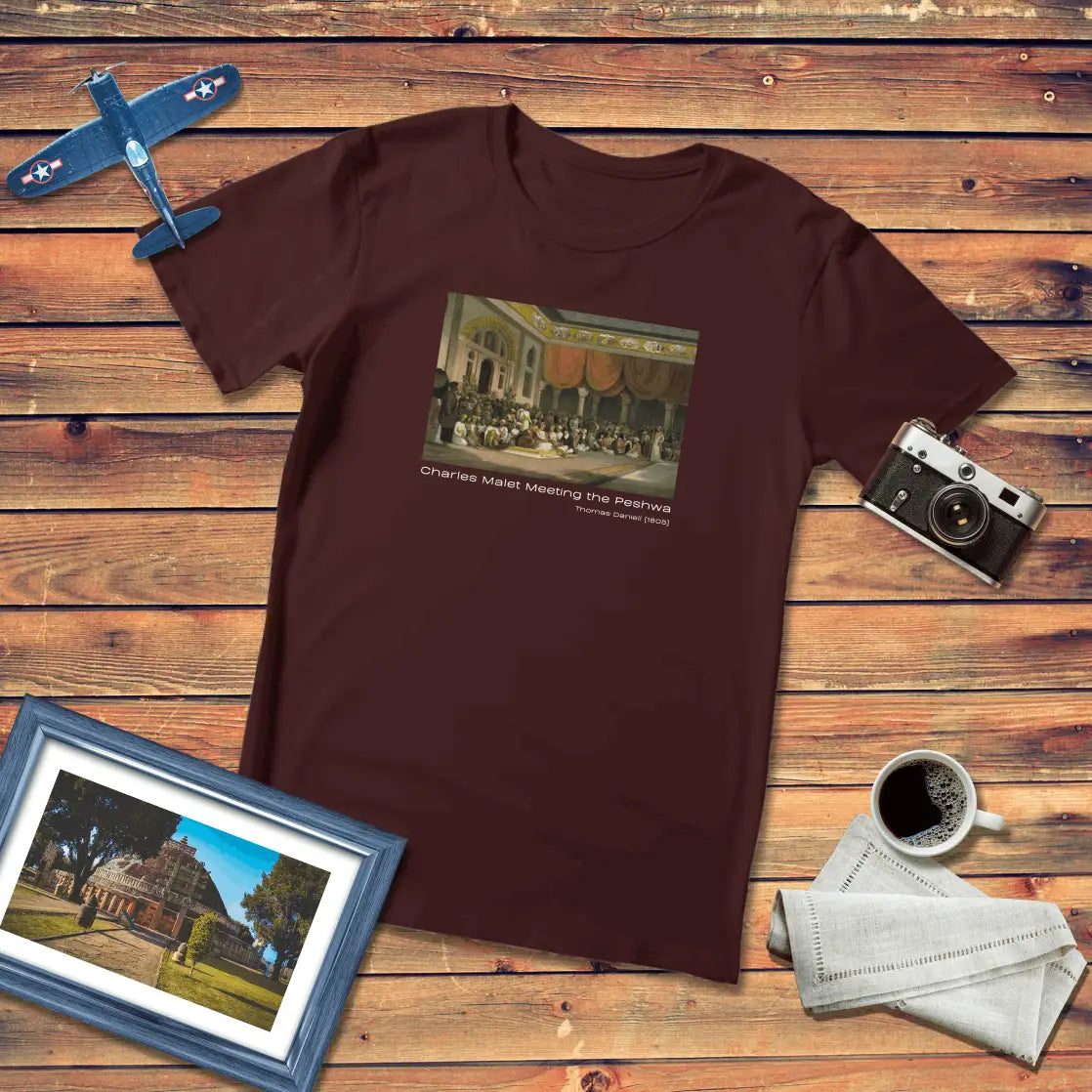 Charles Malet Meeting the Peshwa Art T-Shirt Dark Edition (Premium Fit)