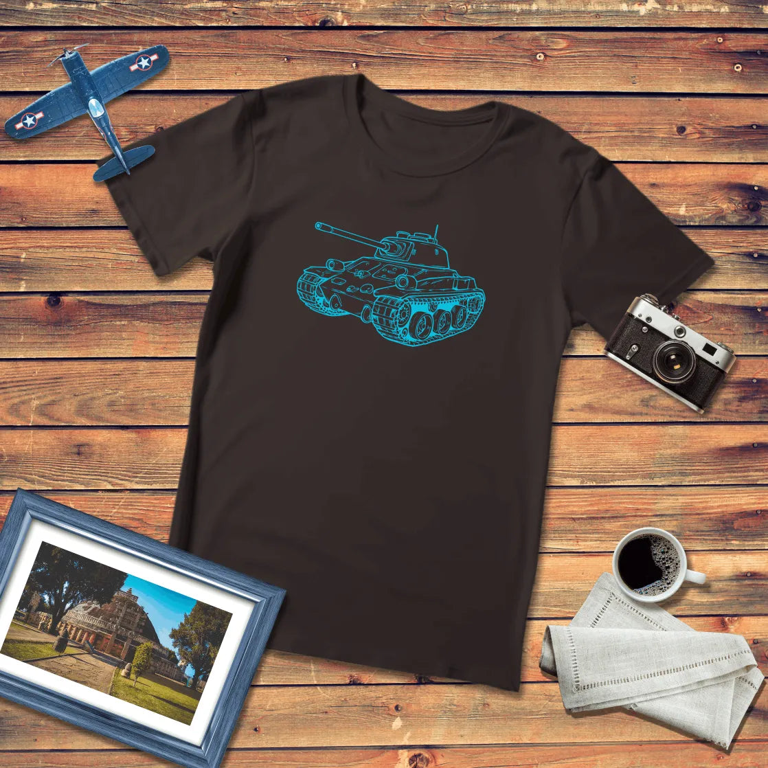 Blue Tank Regular Fit T-Shirt