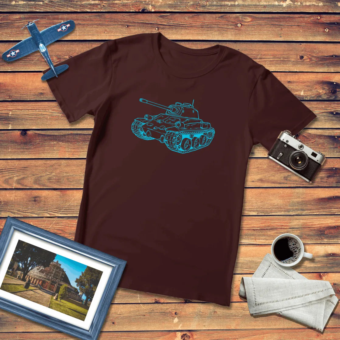 Blue Tank Regular Fit T-Shirt