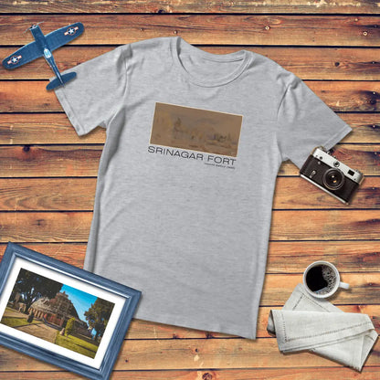 Srinagar Fort by Maxwell Balfour Art T-Shirt Light Edition (Premium Fit)
