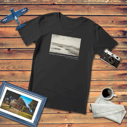 Colaba Causeway Construction Art T-Shirt Dark Edition (Premium Fit)