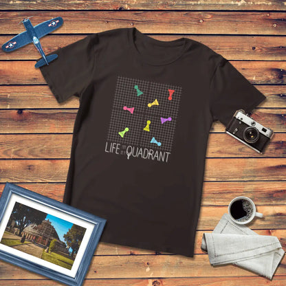 Life May Be A Quadrant Chess Philosophy Premium Fit T-Shirt Dark Edition