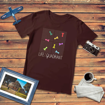 Life May Be A Quadrant Chess Philosophy Premium Fit T-Shirt Dark Edition