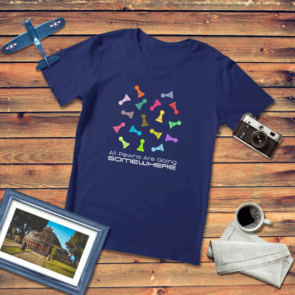 All Pawns Are Going Somewhere Premium Fit T-Shirt Dark Edition