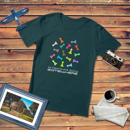 All Pawns Are Going Somewhere Premium Fit T-Shirt Dark Edition