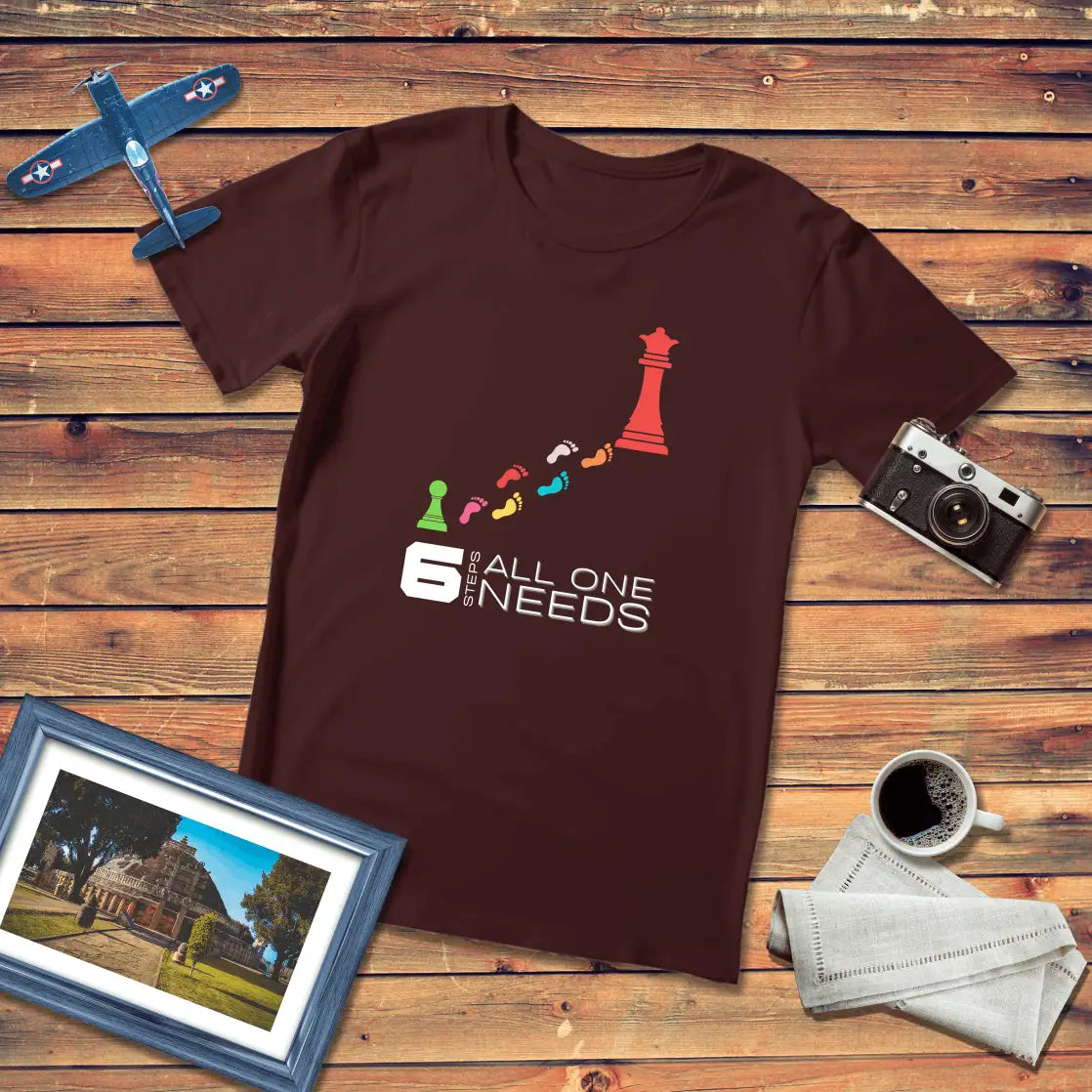 Six Steps All One Needs Premium Fit T-Shirt Dark Edition