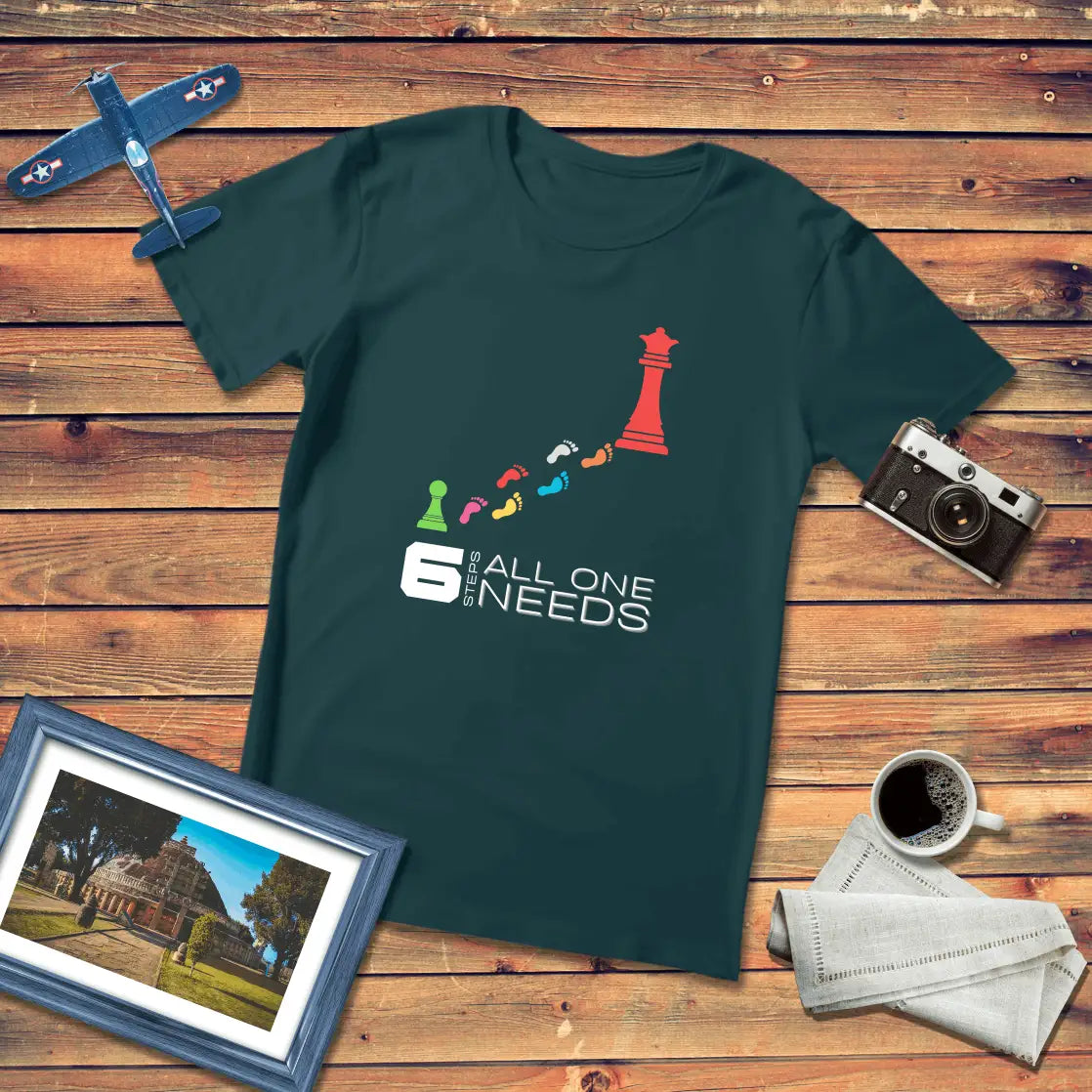 Six Steps All One Needs Premium Fit T-Shirt Dark Edition