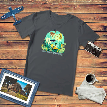 Lokah Samastah Universal Happiness Regular Fit T-Shirt