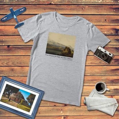 The Rope Bridge at Serinagur Art T-Shirt Light Edition (Premium Fit)