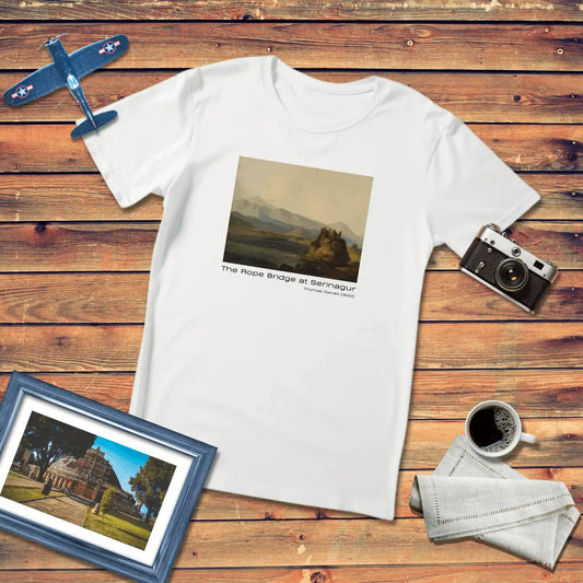 The Rope Bridge at Serinagur Art T-Shirt Light Edition (Premium Fit)