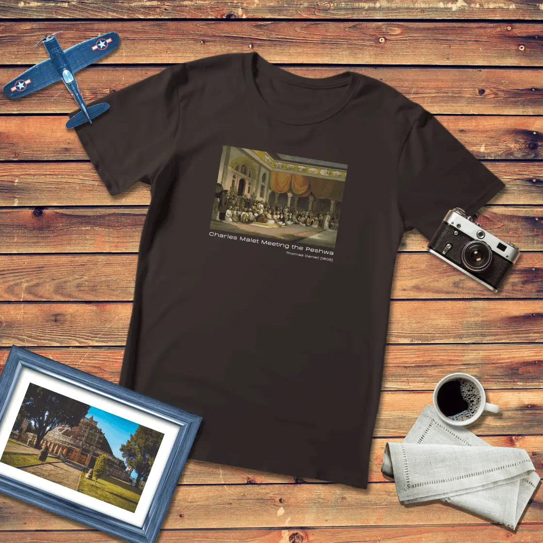 Charles Malet Meeting the Peshwa Art T-Shirt Dark Edition (Premium Fit)