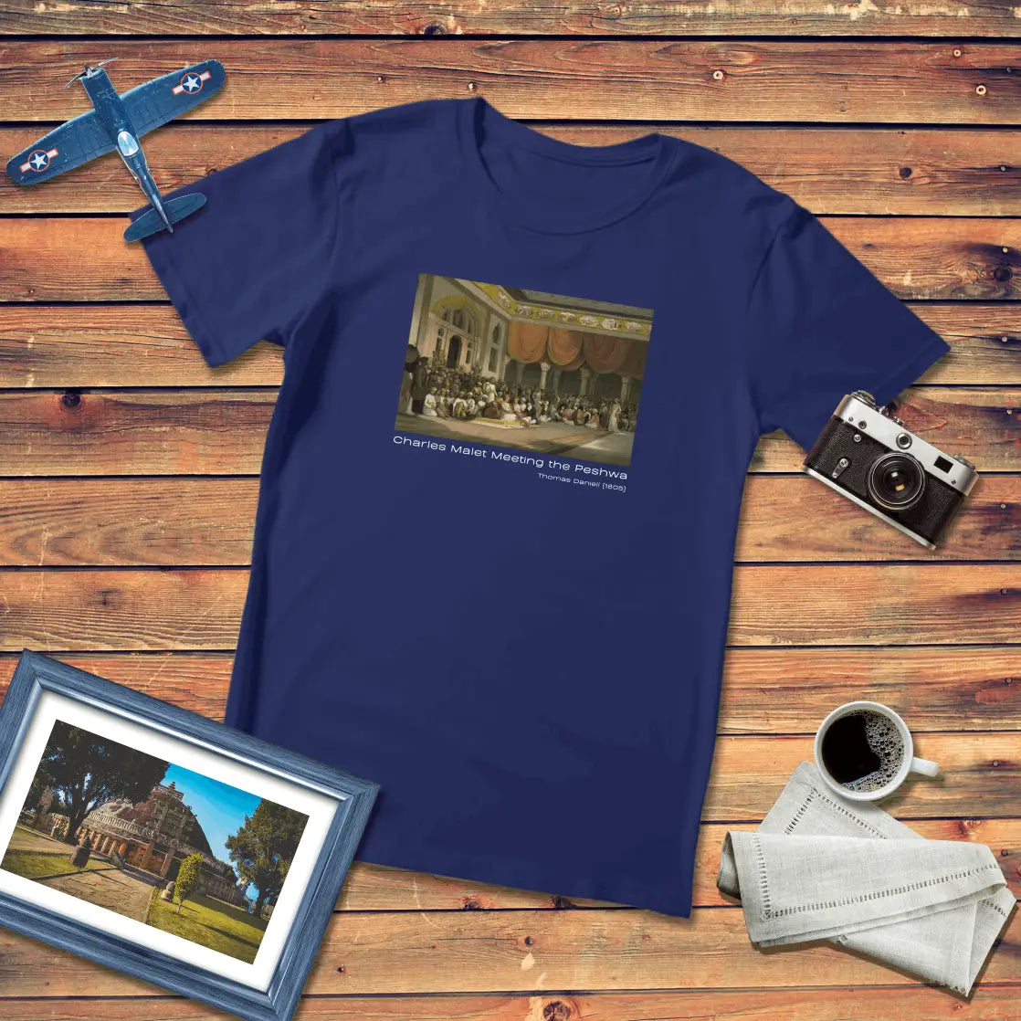 Charles Malet Meeting the Peshwa Art T-Shirt Dark Edition (Premium Fit)