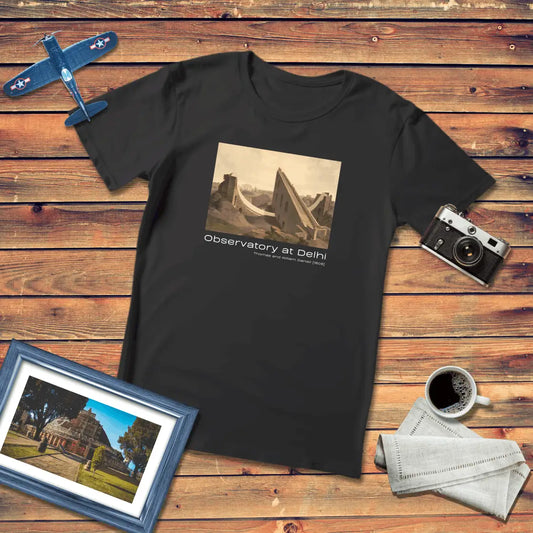Observatory at Delhi Art T-Shirt Dark Edition (Premium Fit)
