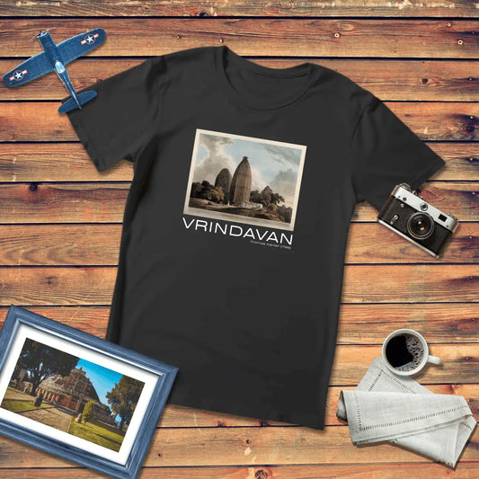 Vrindavan Art T-Shirt Dark Edition (Premium Fit)