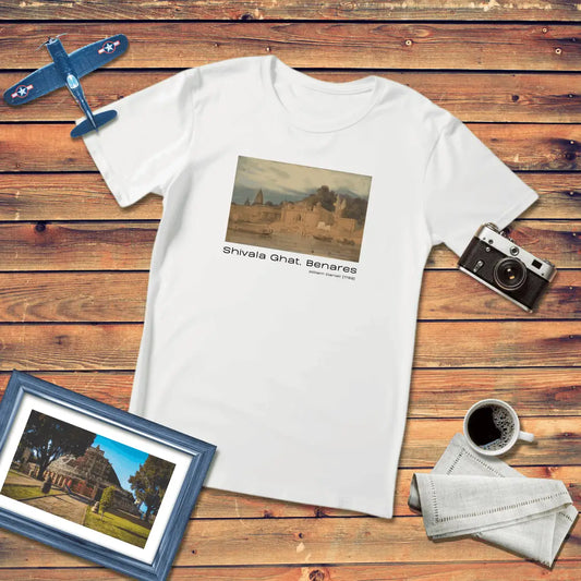 Shivala Ghat Benares Art T-Shirt Light Edition (Premium Fit)